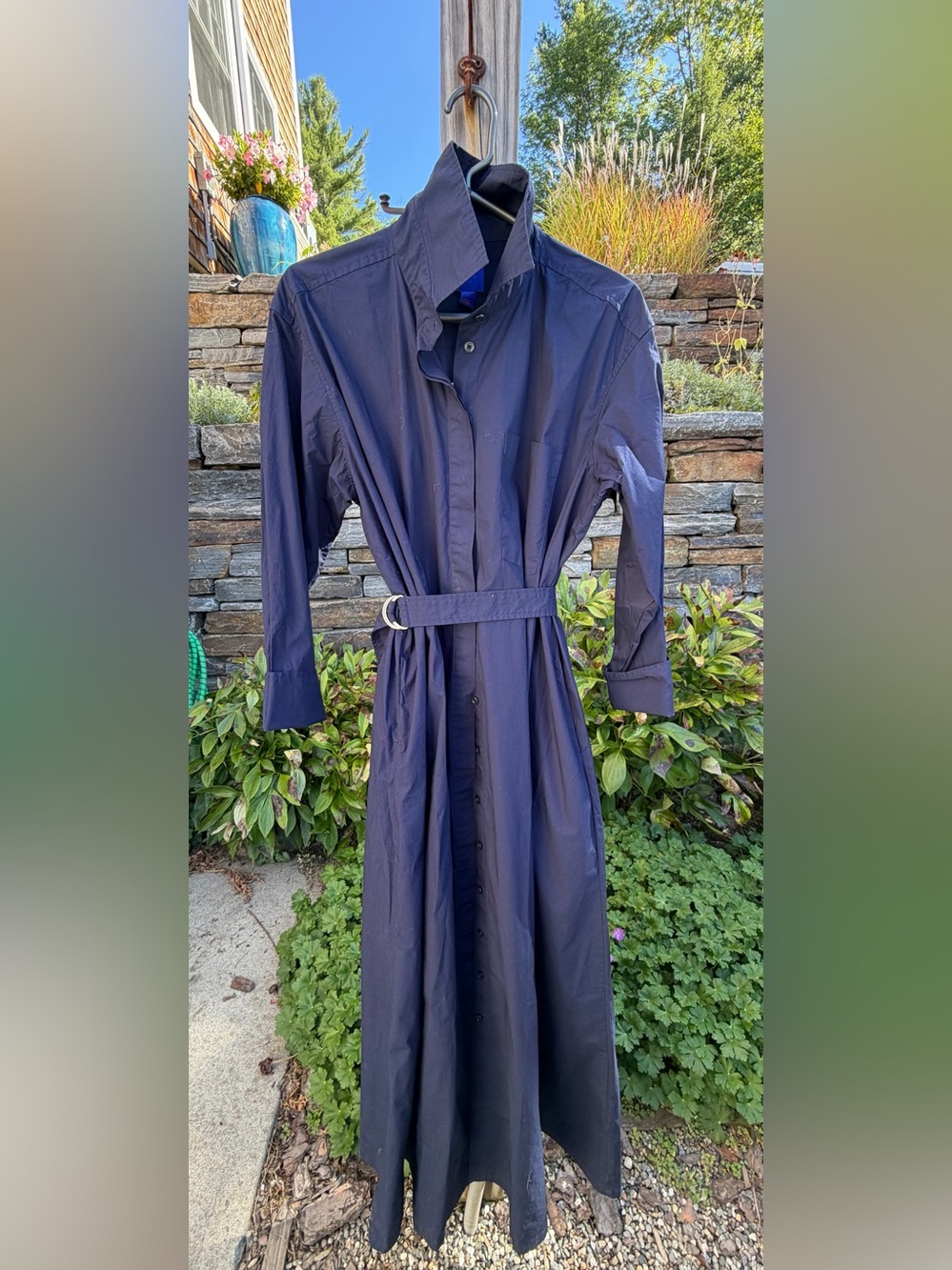 Gap studio poplin shirt dress.